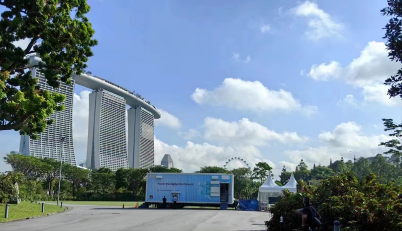 华为室外电力模块展车